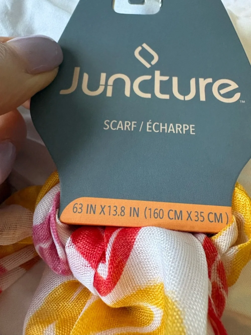 Juncture Citrus Print Scarf - Yellow & Pink